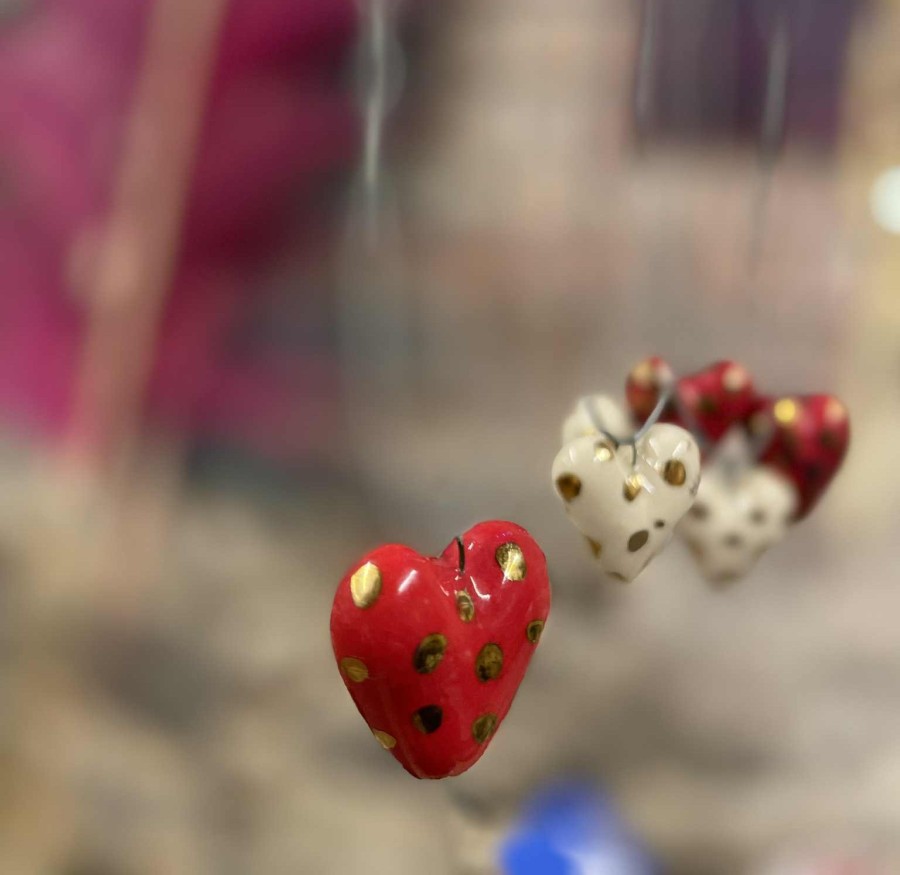 Porcelianinis pakabukas „Širdutė“